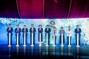 「青島啤酒超干啤澳門首發」儀式 (永利圖片)